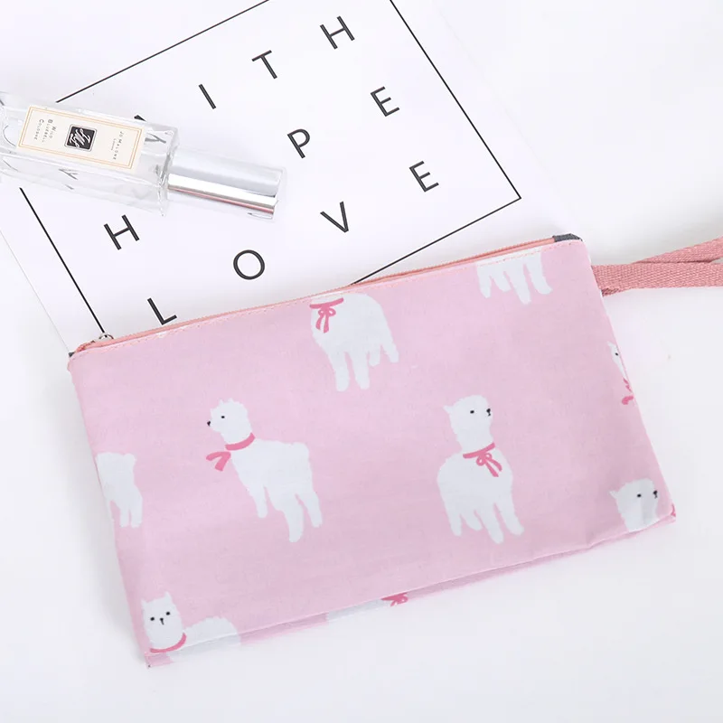 

Vintage Toiletry Bag Printing Portable Multifunction Foldable Double Make Up Bags Korean Rectangle Large Capacity Cosmetic Bags