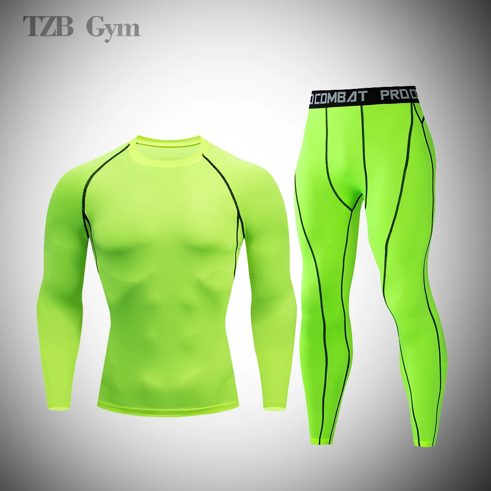 Компрессионный эластичный спортивный костюм MMA Rashguard для мужчин фитнеса улицы