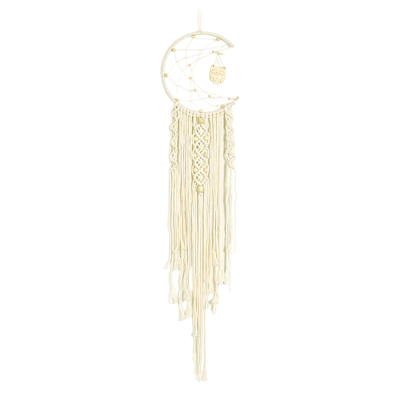 

Dream Catcher Wedding Wall Hanging Ornament Living Room Balcony Gift Home Decor Crescent Moon Office Craft Handmade Bedroom