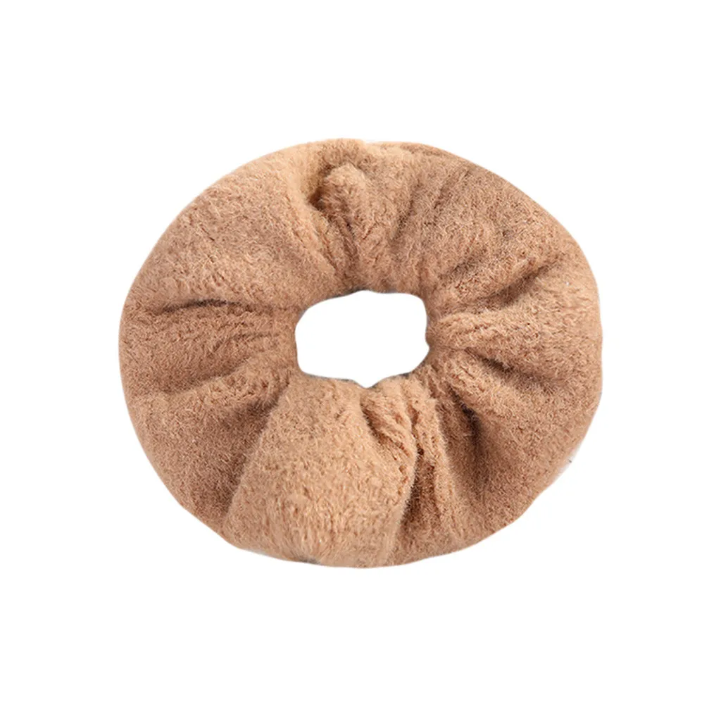 Женские резиновые резинки с завязками из кораллового флиса ободок для волос