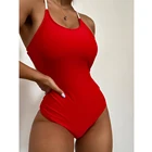 Новинка 2021, пикантный Цельный купальник, женская одежда для плавания, Женский бандажный монокини с открытой спиной, купальный костюм, летняя пляжная одежда для плавания для женщин