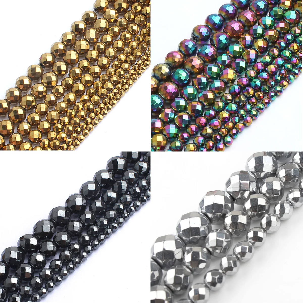 Бусины Из Натурального Гематита с гранями 3 мм|stone beads|beads for jewelry makingspacer beads |