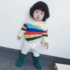 2021 г. Толстовки с капюшоном для маленьких девочек радужных цветов футболки для маленьких мальчиков и девочек, блузка кардиган, свитер футболки, одежда топы для детей