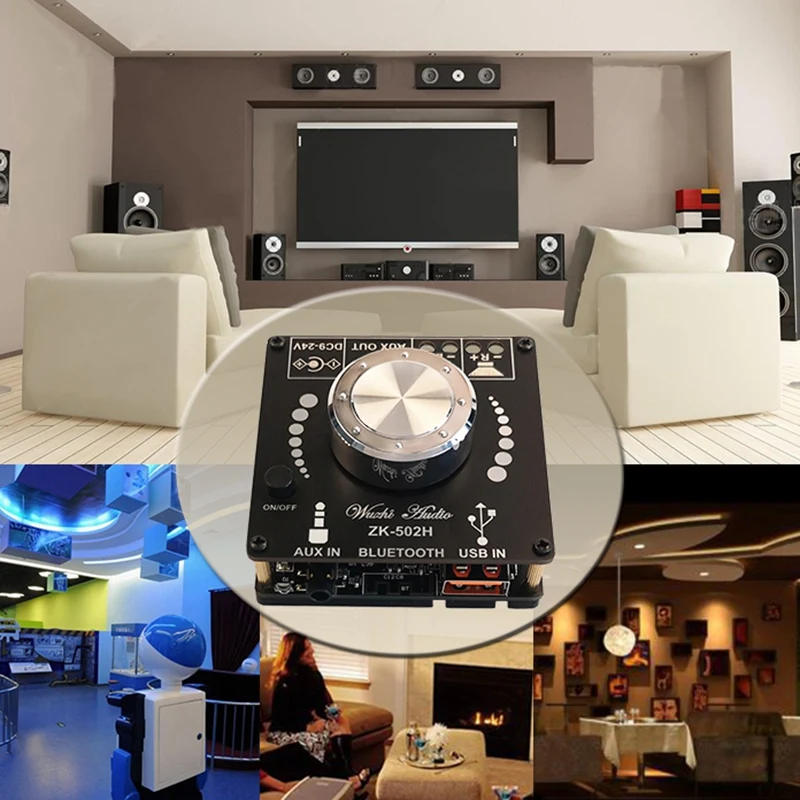 Плата усилителя Bluetooth 5 0 мощностью 100 Вт высокоточный Hi-Fi двухканальный стерео