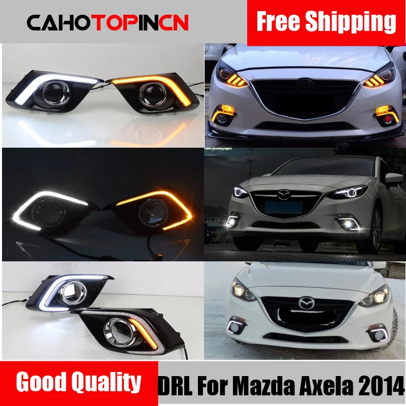 DRL для Mazda 3 Mazda3 Axela 2014 2015 2016 светодиодный ные дневные ходовые огни дневной свет