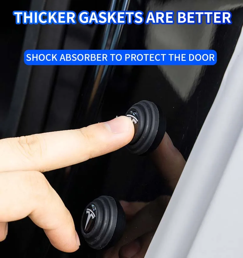 Звуковая ударопрочная буферная наклейка на дверь автомобиля s для Tesla Model 3