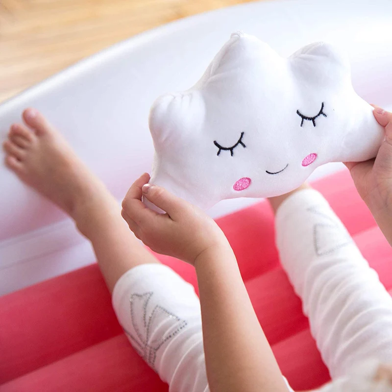 Портативная надувная кровать для малышей с защитными бамперами складная детская