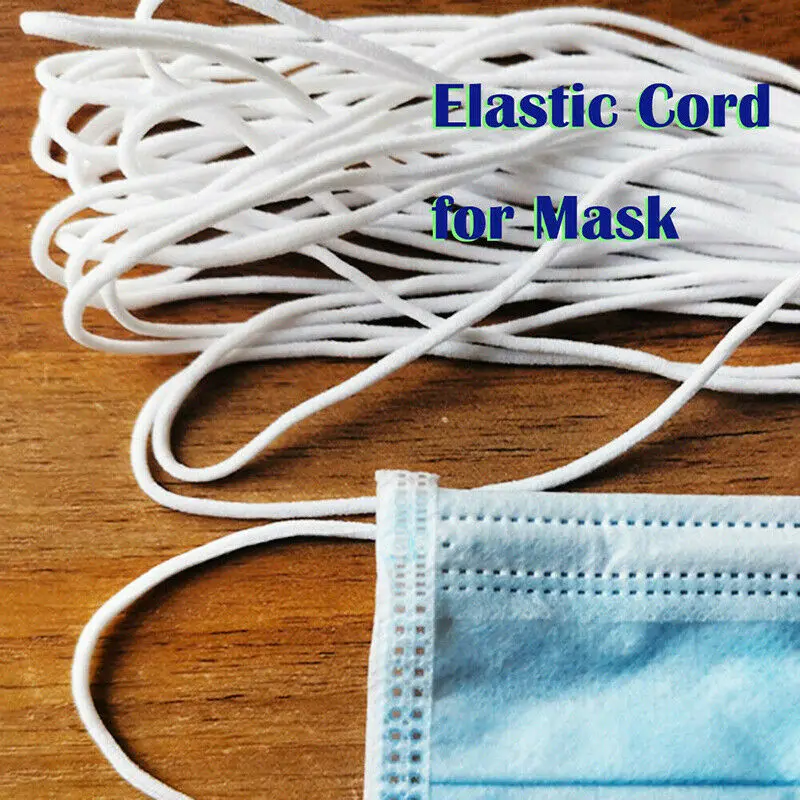 3 мм черная маска Эластичная лента резиновая веревка уха затягивающей веревочки