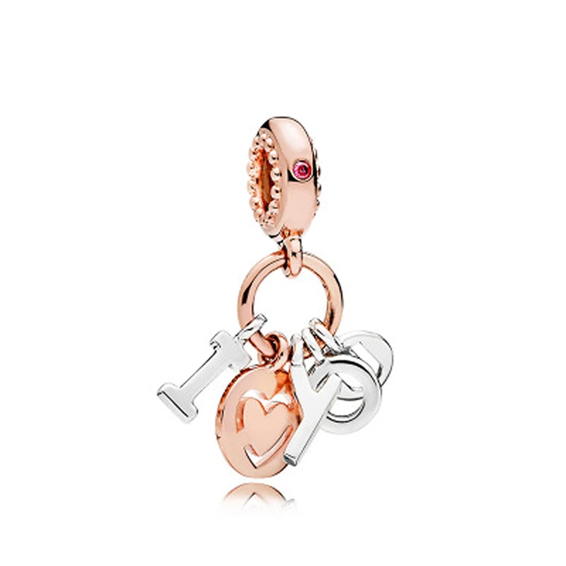 Модные подвески с буквами подходят к оригинальному браслету Я люблю тебя Женские