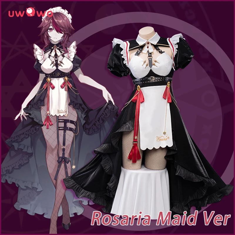 PRE SALE UWOWO игра Genshin Impact Fanart горничная вер Rosaria Maid карнавальный костюм специально