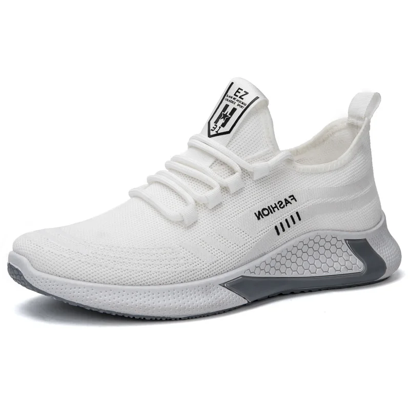 

2021 Spring Sneakers Men Fashion Casual Shoes Lightweight Breathable Walking Sneakers Lace-Up Tennis Shoes