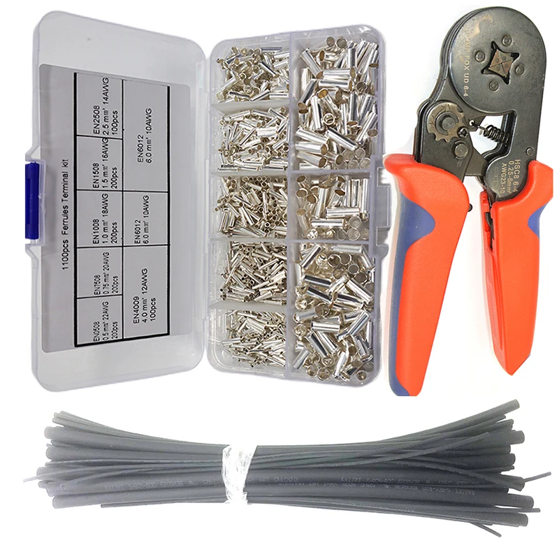 1850/1100 шт. разъем для проводов EN неизолированная медная Клемма наконечники шнура