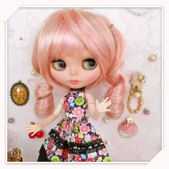 Кукла 1/6 черное кружевное платье Blyth одежда(подходит для blyth, azone, ob24, Lai, mmk, ICY, кукла 1/6