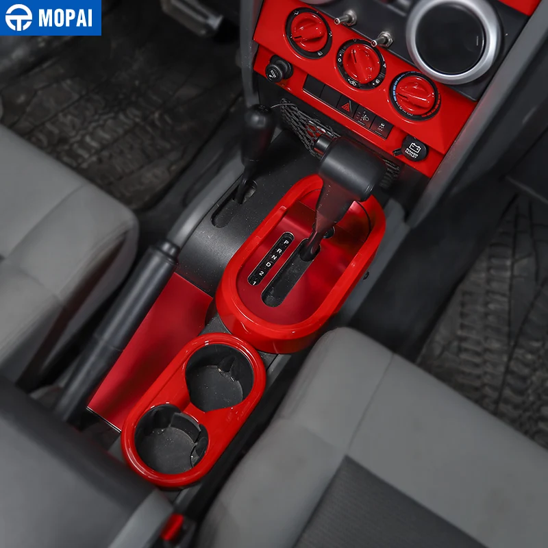 Автомобильные наклейки для интерьера MOPAI Jeep Wrangler JK 2007 2010 красный комплект