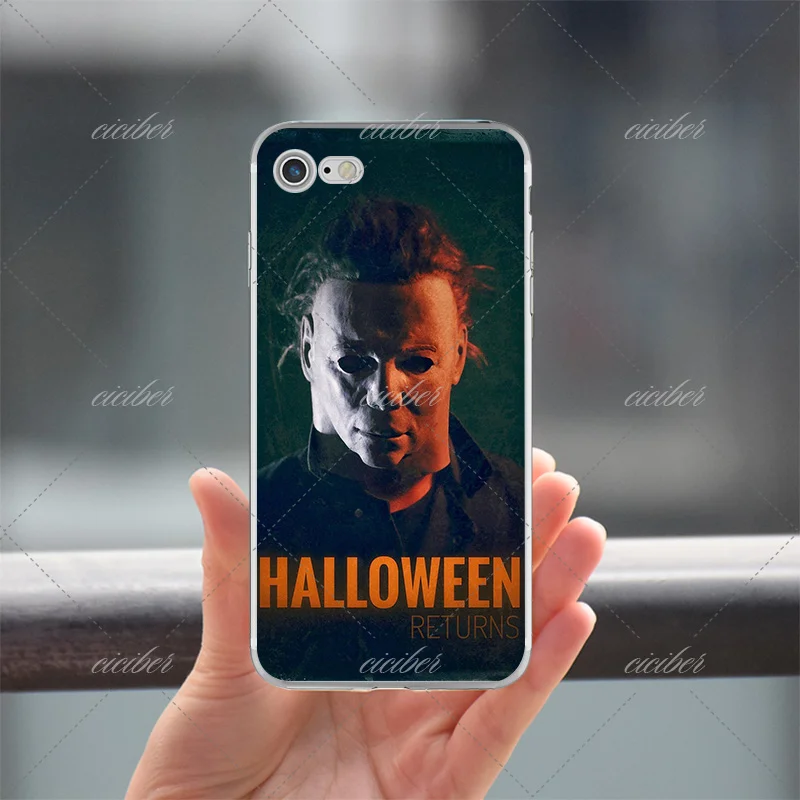 Ciciber Майкл Майерс фильмы на Хэллоуин мягкие силиконовые чехлы для телефонов iPhone 11