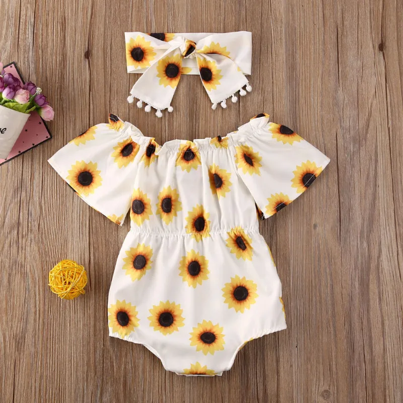 CANIS летняя одежда для новорожденных девочек с фруктовым принтом оборками