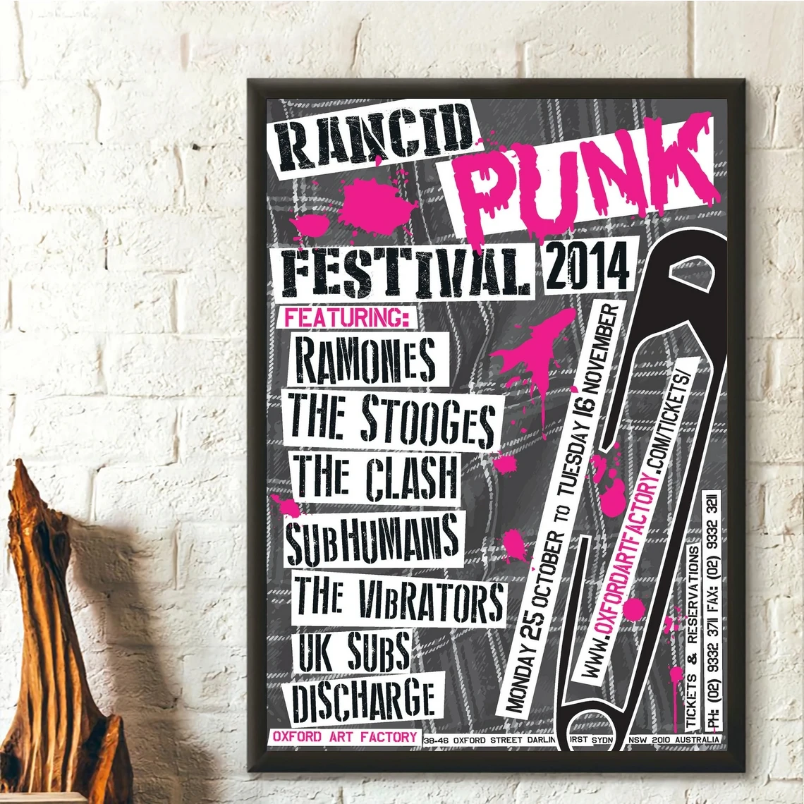 

Rancid панк фестиваль 2014 винтажная музыкальная фотография Декор для дома настенная живопись (без рамки)