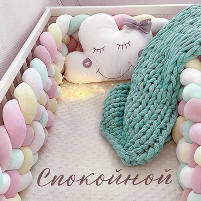 

Creative bed surround woven bed borders crib surround children's room anti-collision bar new baby fence