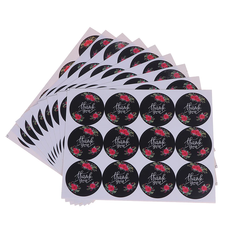 120pcs 16-160 шт спасибо Счастливого Рождества тема запечатывания стикер DIY подарки отправлено выпечки украшения посылка многофункциональная этикетка - Цвет: 120pcs