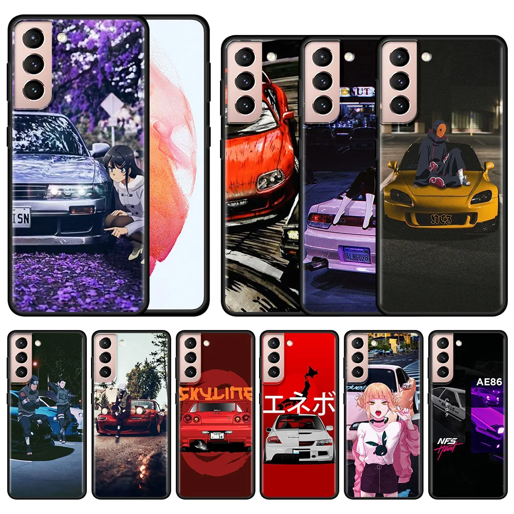 Best Phones Case For Samsung S23 Galaxy S20 S21 FE Ultra S10 Lite S9 Plus S10e Edge Note 20 9 Cover Famous Sport Car AE 86 JDM