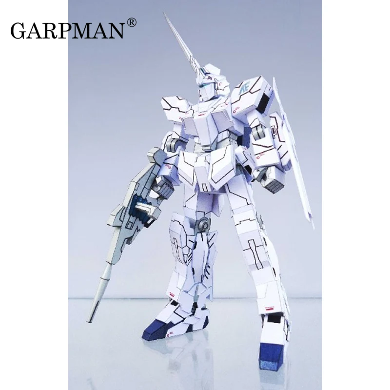 Gundam RX-O Единорог 3D бумажная модель игрушки ручной работы