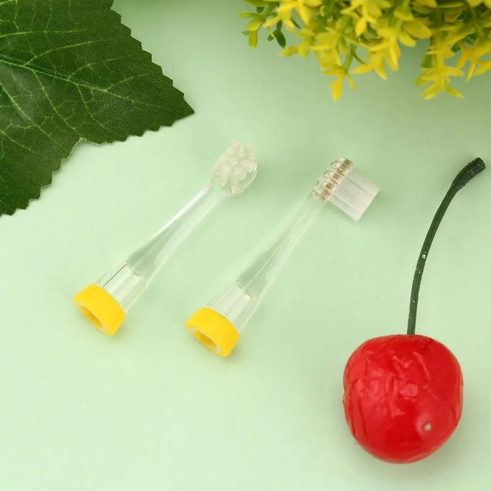 

2Pcs Portable Electric Replacement Brush Heads for Seago SG-811 Children Electric Toothbrush Soft Nylon Bristles