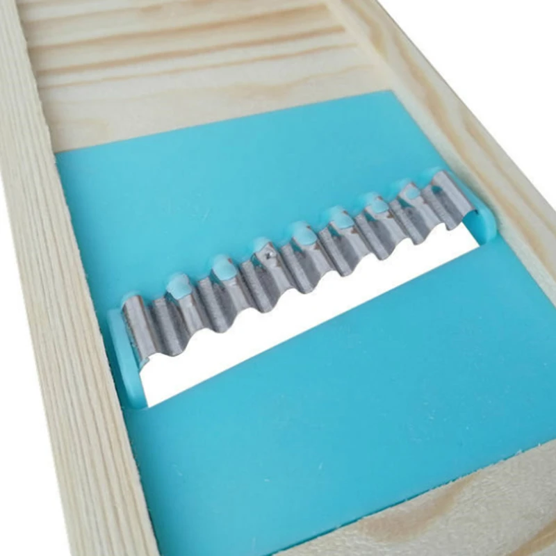 Ломтерезка для картофеля из твердой древесины сетка Цветочная овощерезка резак