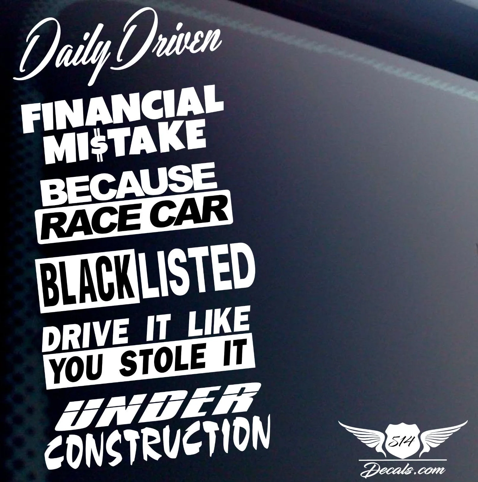 Автомобильный Стайлинг HellaflushFor Виниловые наклейки 6 шт./партия JDM автомобильный