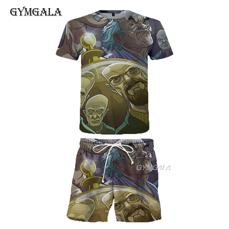 

Breaking Bad T Shirt Men/women 3D Printed T-shirts Casual Harajuku Style Tshirt Streetwear Tops Summer beach pants Suit