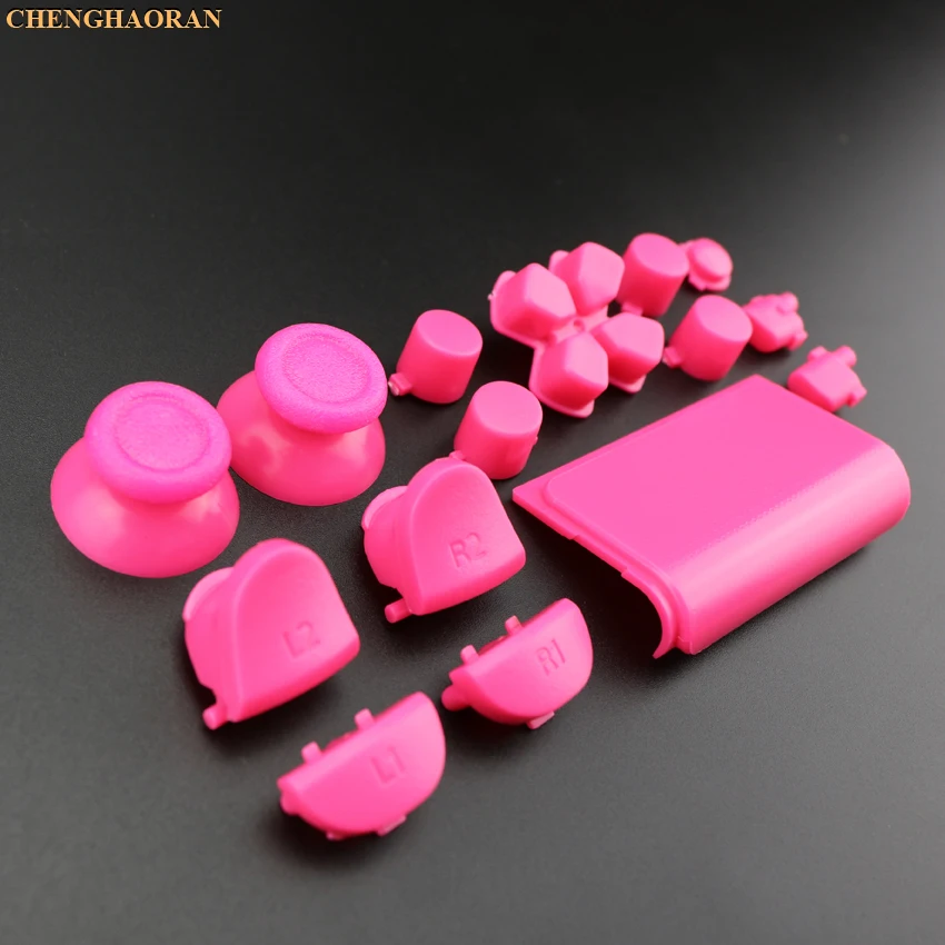 1 Набор торцевых головок 17 Цвета Thumbsticks R2 L2 R1 L1 пусковых кнопок Mod Kit для Playstation Dualshock 4 PS4 2,0 DS4 010 011 1200 контроллер