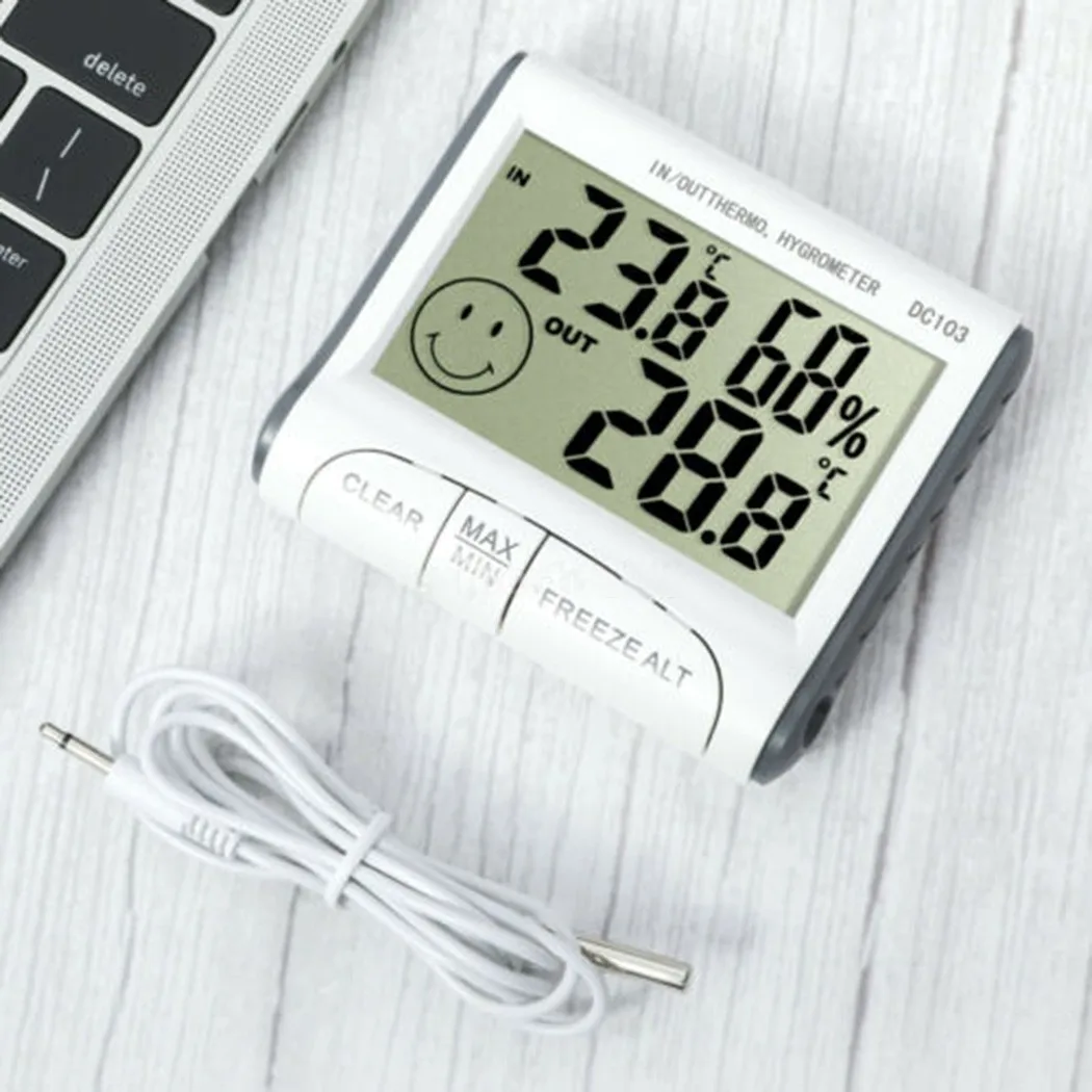 

Digital Home Thermometer Easy To Read Garden Humidity Hygrometer Indoor