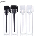 100 шт., маленькие стеклянные флаконы для духов, 1 мл, 2 мл