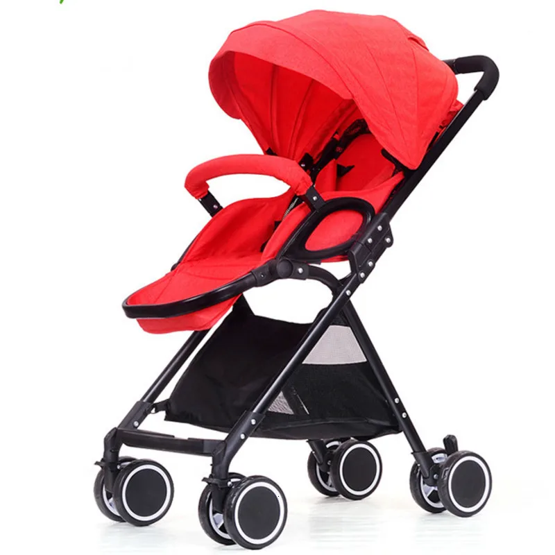 ILcomun детская складная коляска легкая для новорожденных четыре колеса тележка