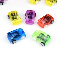 candy colors transparent mini car kids toys gacha plastic toddler boy toys b220008 finished goods