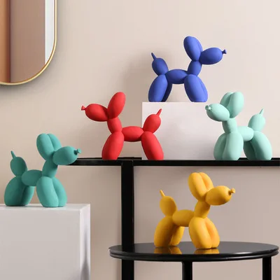 

Nordic balloon dog furnishing articles resin creative contracted sitting room TV ark desktop household soft adornment ornament