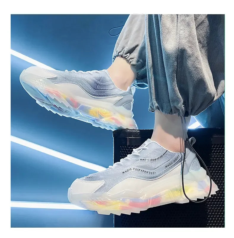 Мужские кроссовки удобная прогулочная светильник дышащая Спортивная обувь для