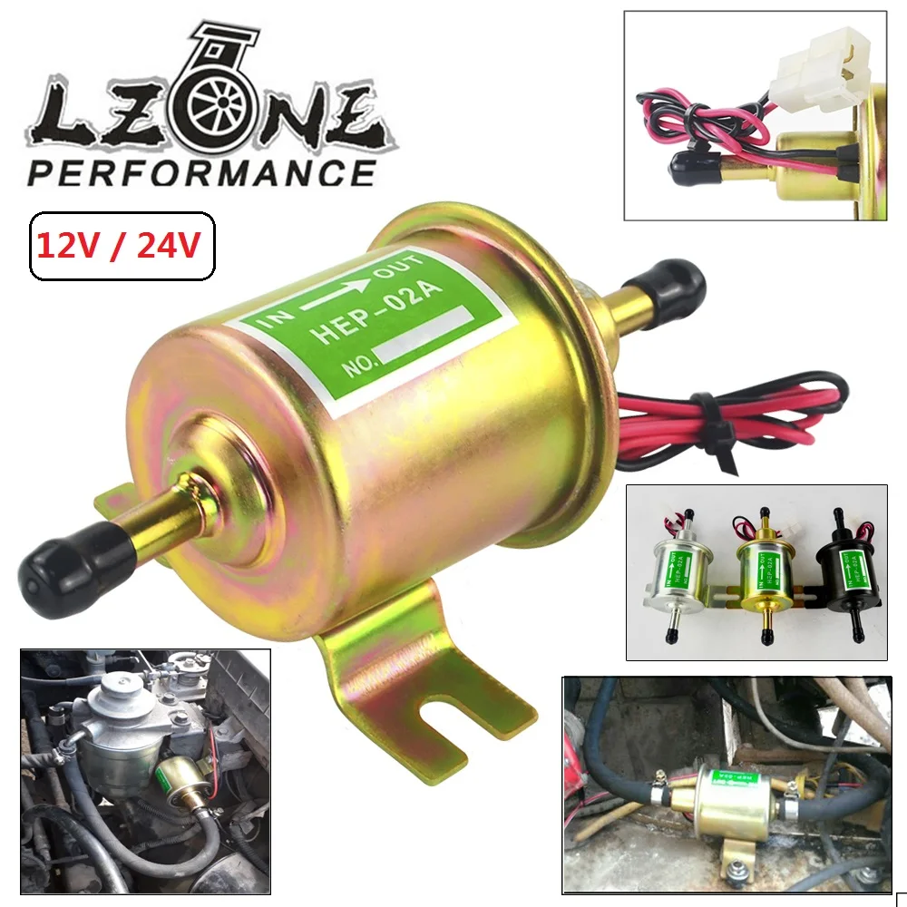 Lzone-температура в виде бабочек, новинка, 12 V/24 V электрический топливный насос низкого Давление болт крепления провода дизель HEP-02A для автомобильного карбюратора мотоцикла ATV