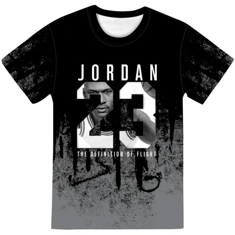 

2021 New Summer Hot Men's Jordan 23 3D T Shirts Men Camouflage O-neck Fashion 24 Kobe Bryant basketball star sports T-shirt