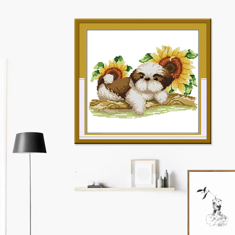 Набор для вышивки крестом Joy Sunday набор просмотра серии собак картины