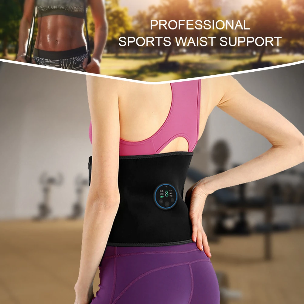 

Electric Fitness Belt Massage Belt Intelligent Charging Abdomen Vibration Fat-Removing Machine Lazy Fitness Belt Sweating Belt