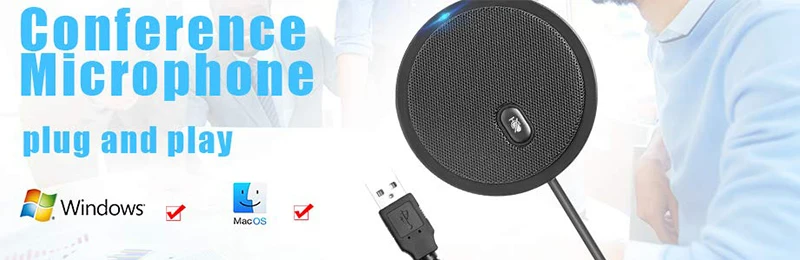 MAONO USB микрофон всенаправленный USB конденсаторный микрофон для Конференции ПК для настольного компьютера ноутбука компьютера Youtube Skype