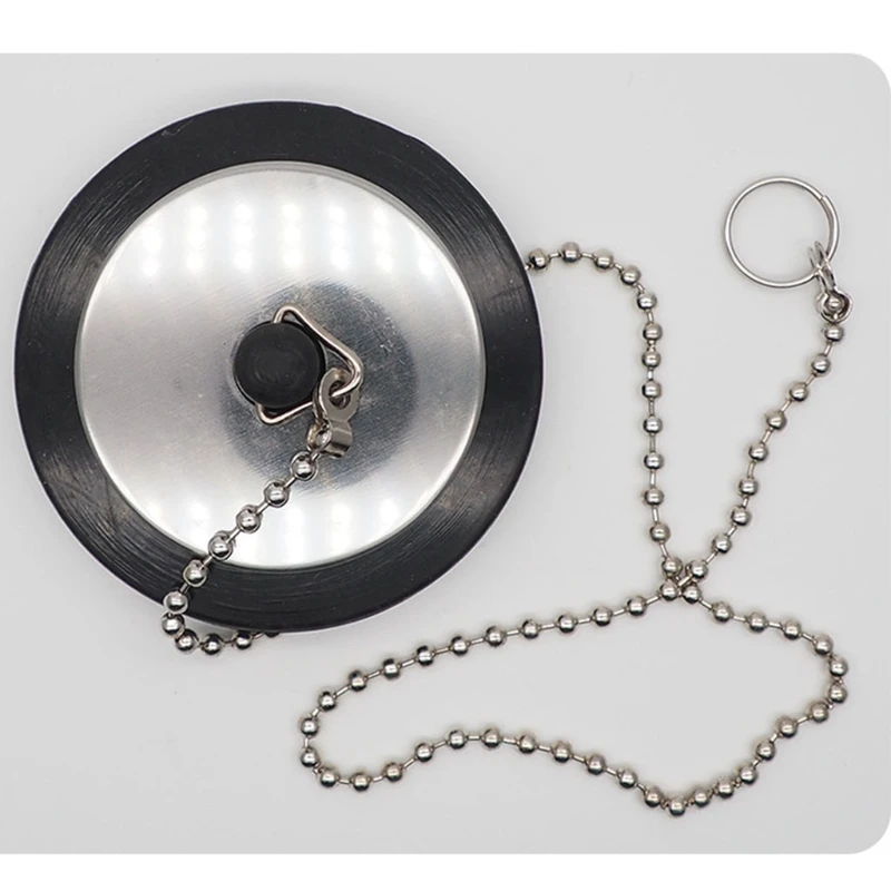 

Sink Strainer & Stopper Kitchen Sink Drain Plug Sink Basket with Metal Center Knob and Rubber Stopper