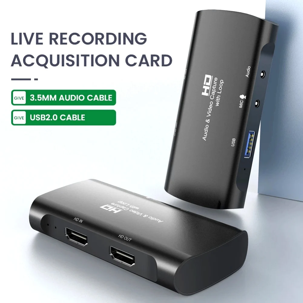 

Capture Card Hd 4K 60fps OBS HDMI to USB3.0 Video Recording Videoconferencing with 4K Input And Straight Through Wholesaleable