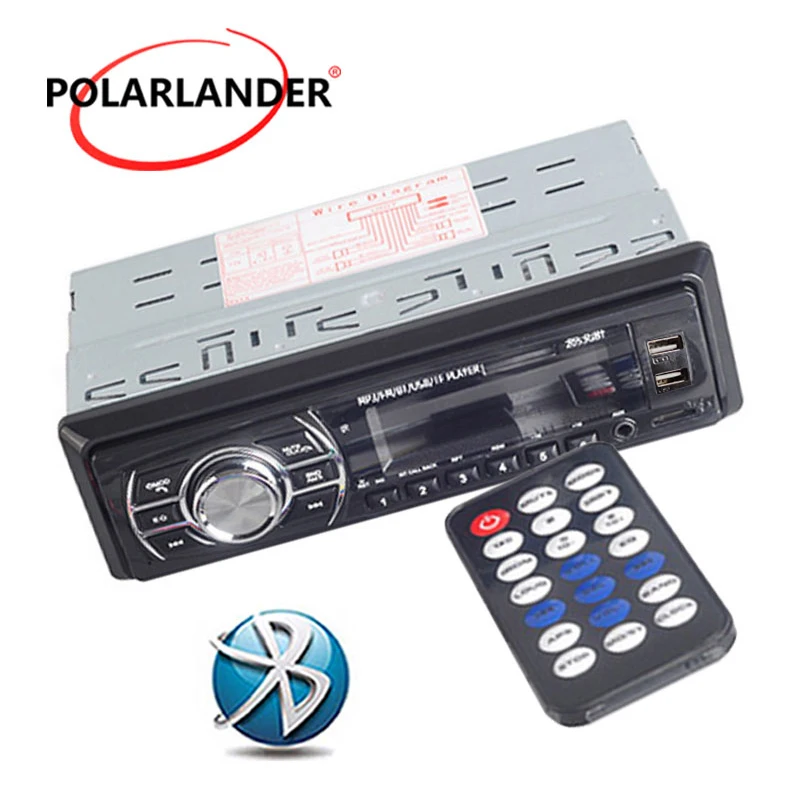 1 Din Bluetooth разъём подачи внешнего сигнала Aux-радио в автомобиле Поддержка USB/SD/MMC