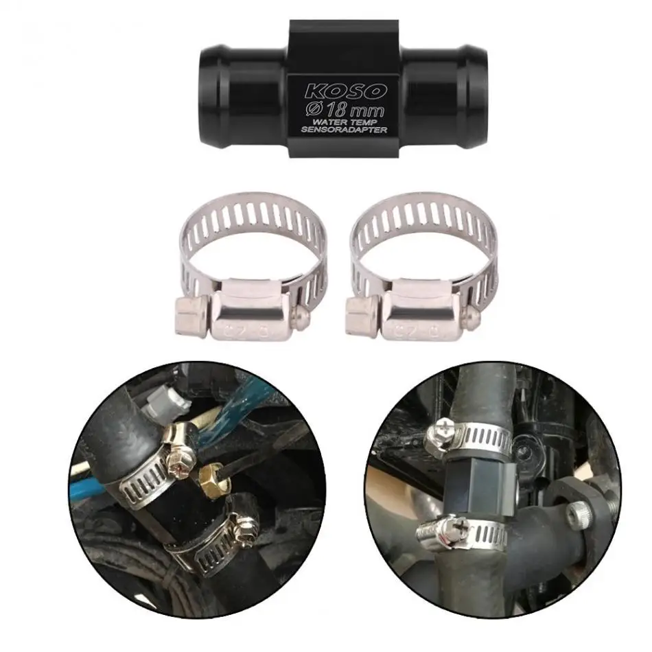 Универсальный адаптер датчика температуры воды для мотоцикла 18 мм 22 черный
