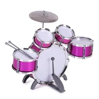 children kids jazz drum set musical instrument toy 5 drums with small cymbal stool drum sticks for boys girls
