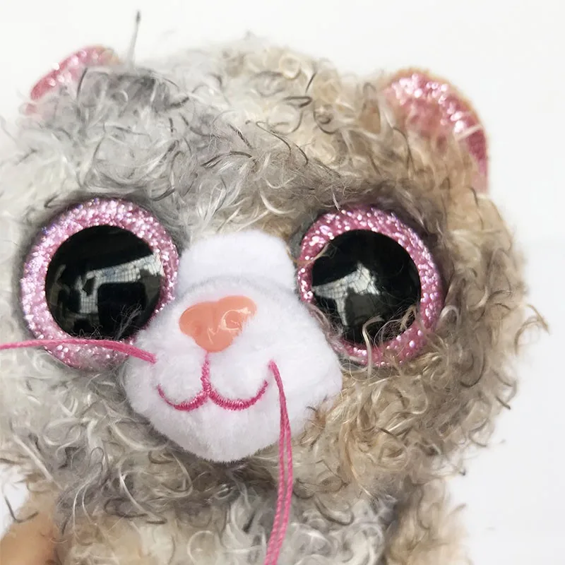 Новинка 6 дюймов 15 см Ty Beanie Boos большой глаз кудрявый серый Кот плюшевая милая кукла Декор плюшевые игрушки для мальчиков девочек детский под... (art.: 3920b60ae3d66) - 3920b60ae3d66