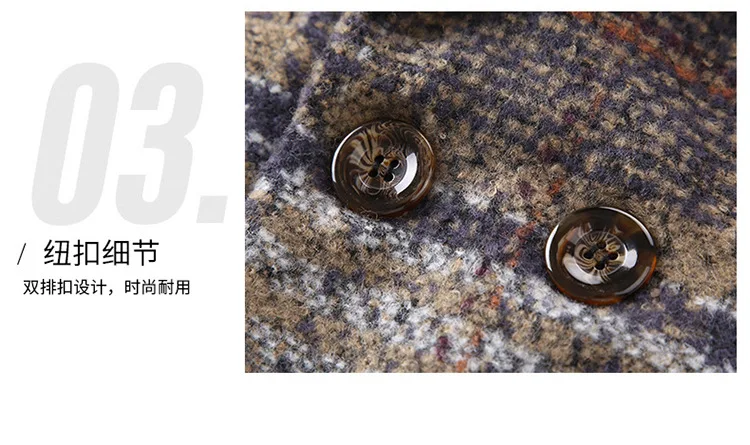 Winter Jackets Boys Solid Woolen Double-breasted Baby Boy Trench Coat Lapel 3 4 5 6 7 Y Kids Outerwear Coats For Boy Windbreaker