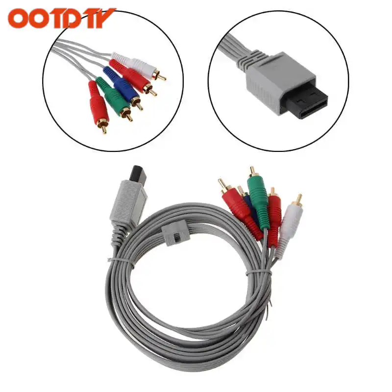 Кабель адаптер OOTDTY 1 8 м 1080P HDTV AV аудио 5RCA gamecube для Nintendo консоль Прямая