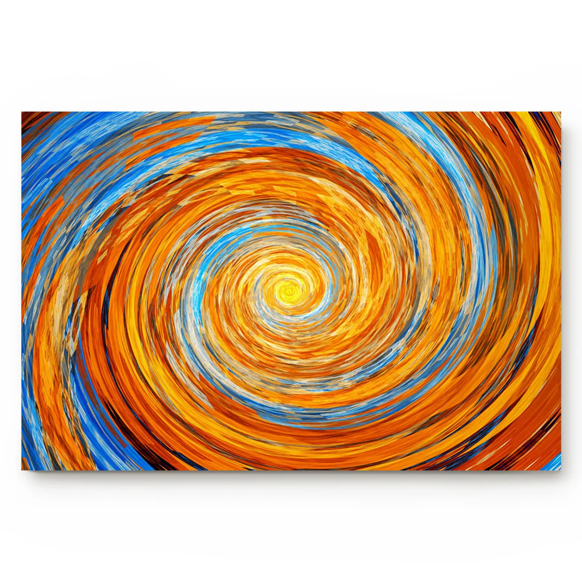 Противоскользящий кухонный коврик для ванной комнаты желтый синий вихревой